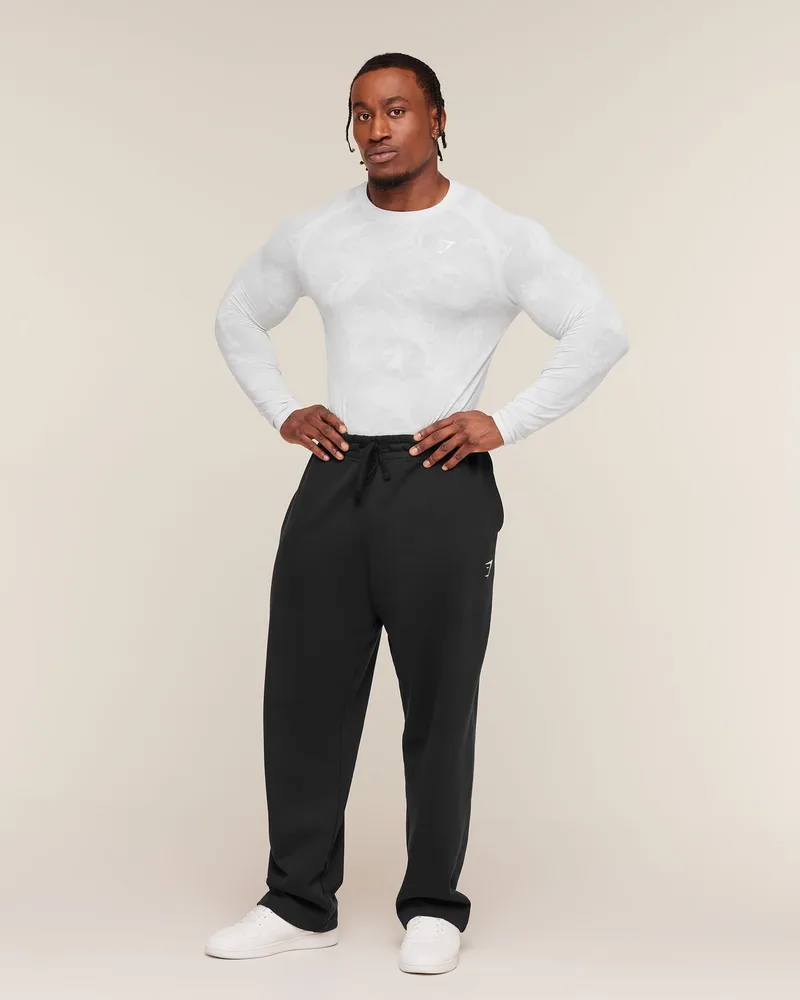 Geo Seamless Long Sleeve de Gymshark en White / Light Grey