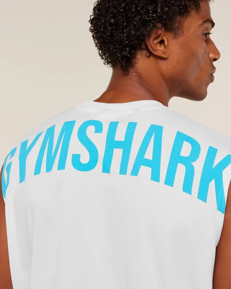 Power Cut Off Tank de Gymshark en Blue