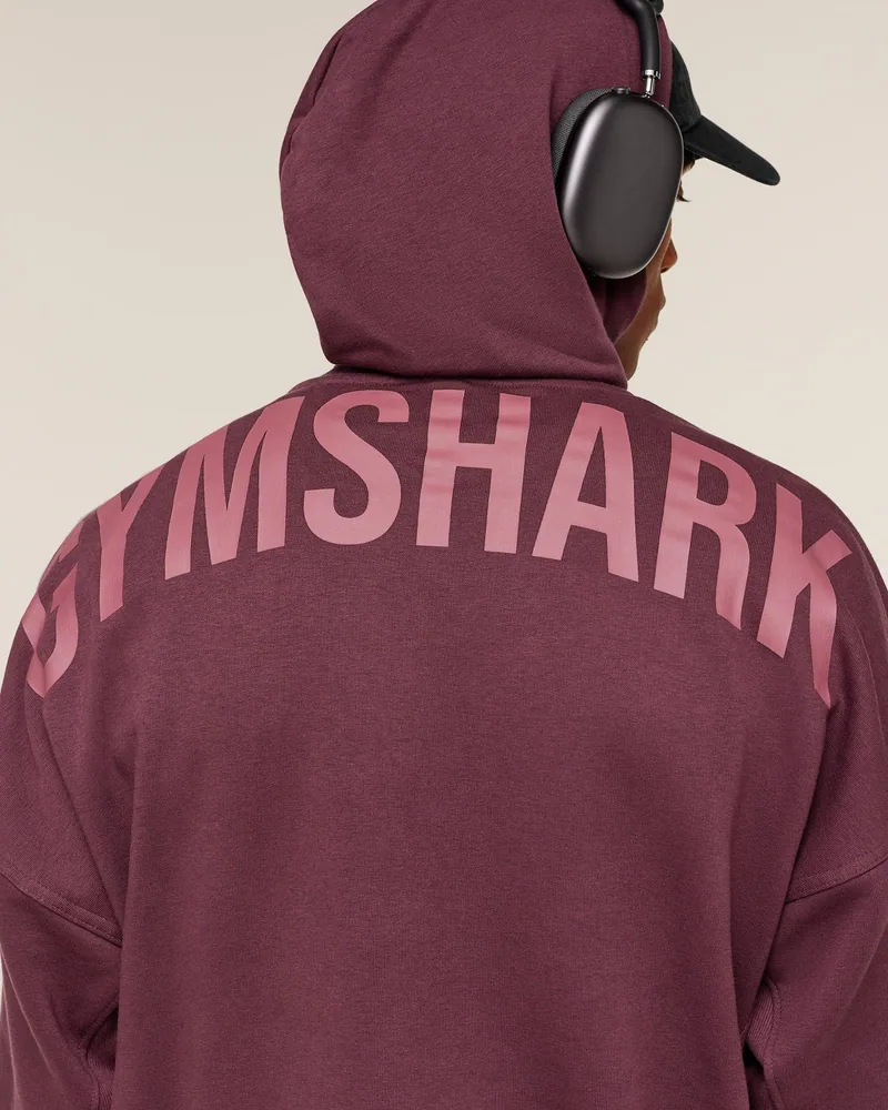 Power Hoodie de Gymshark en Gs Impact Burgundy