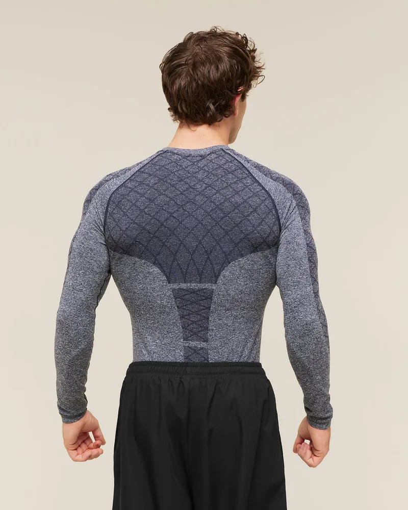 Devant Seamless Long Sleeve de Gymshark en Blue