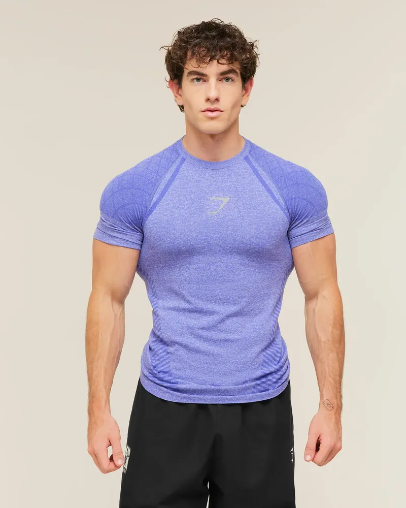 Devant Seamless T-Shirt de Gymshark en Purple