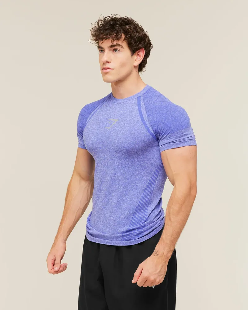 Devant Seamless T-Shirt de Gymshark en Purple