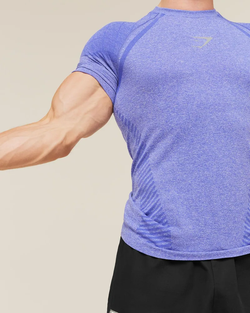 Devant Seamless T-Shirt de Gymshark en Purple