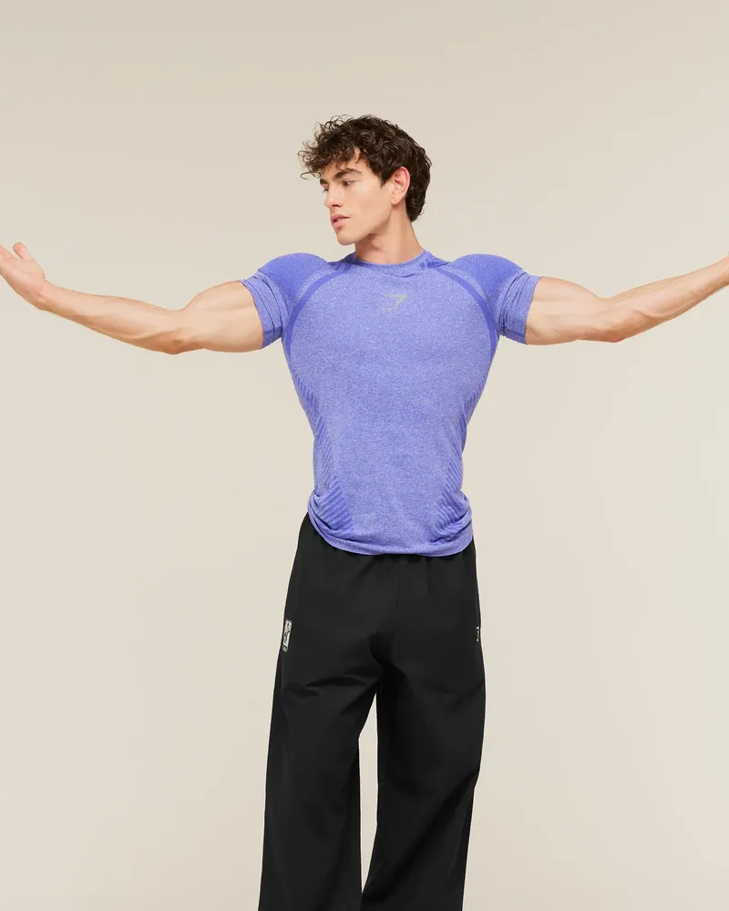 Devant Seamless T-Shirt de Gymshark en Purple