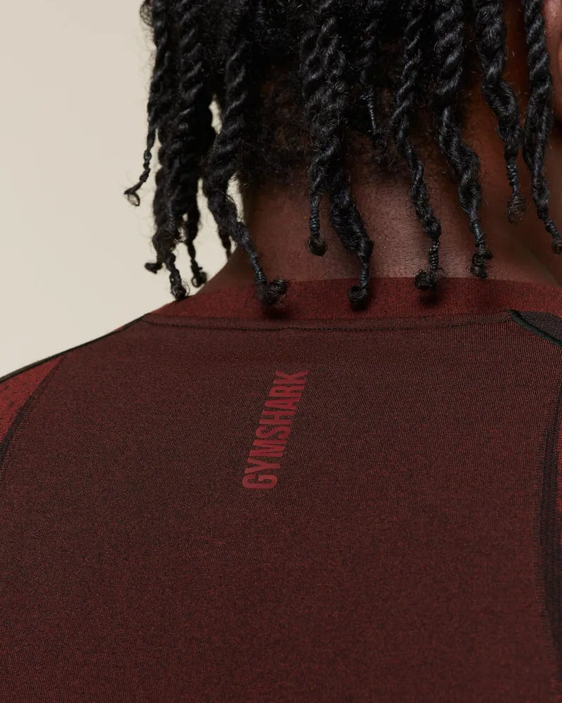 Shadow Seamless T-Shirt de Gymshark en Red