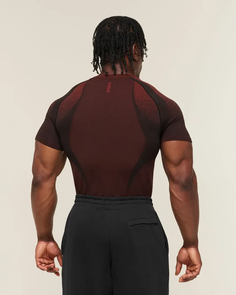 Shadow Seamless T-Shirt de Gymshark en Red