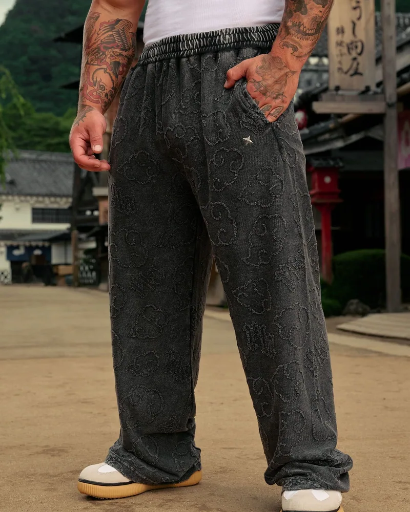 Naruto Cloud Sweats de YoungLA en Black Wash