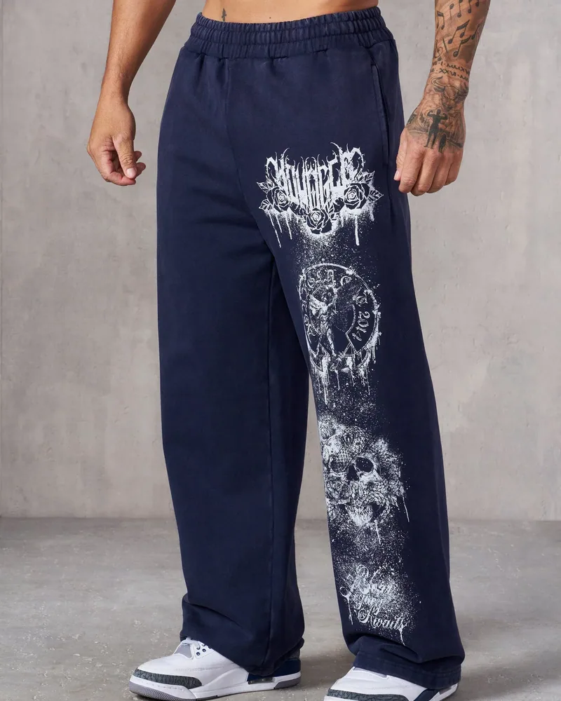 Dynasty Sweats de YoungLA en Navy Wash