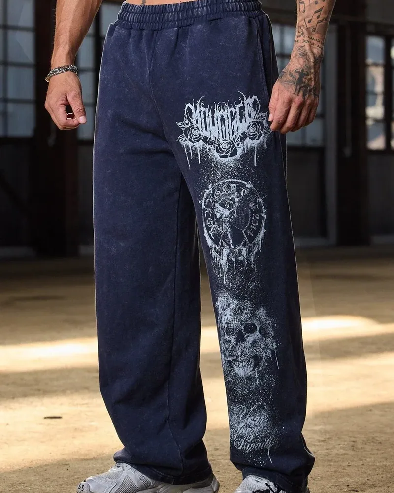 Dynasty Sweats de YoungLA en Navy Wash