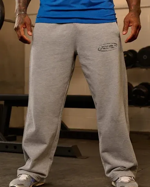 Raw Pipe Sweats de YoungLA en Heather Grey