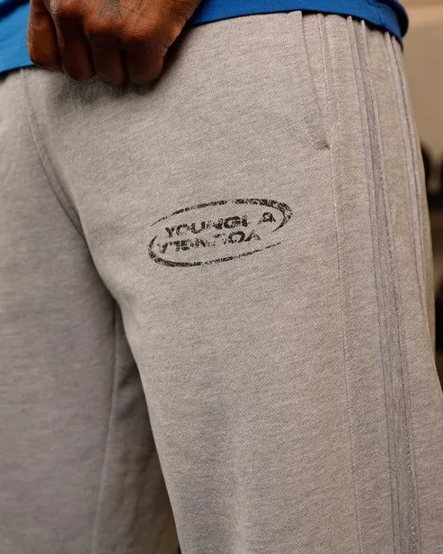 Raw Pipe Sweats de YoungLA en Heather Grey