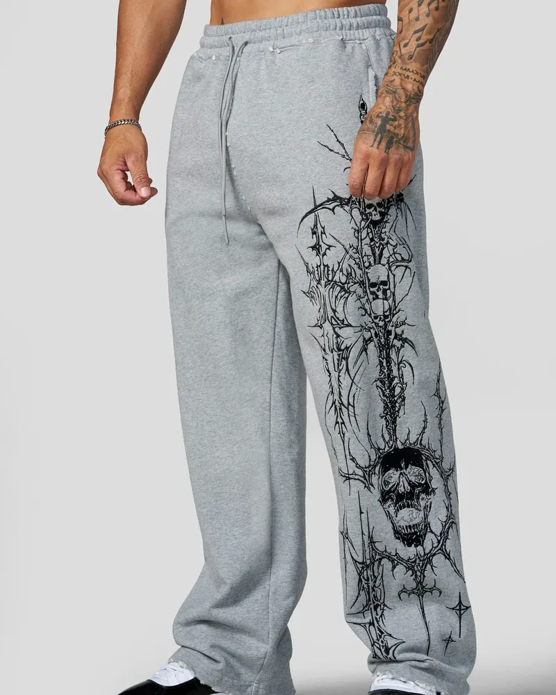 Eternal Embroidered Sweats de YoungLA en Heather Grey