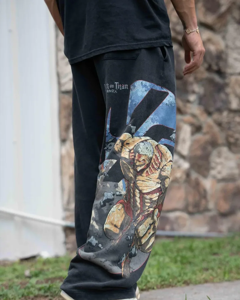 AOT x YLA Baggy Joggers de YoungLA en Titan At War