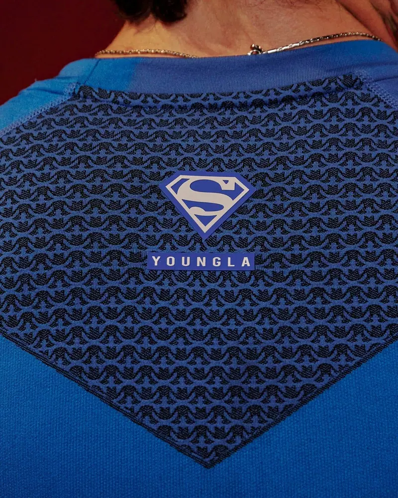 Superman Compression Tees de YoungLA en Blue