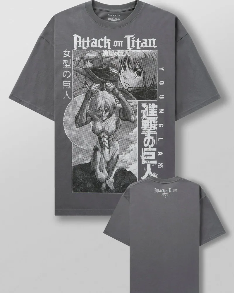 AOT x YLA Classic Tees de YoungLA en Female Titan