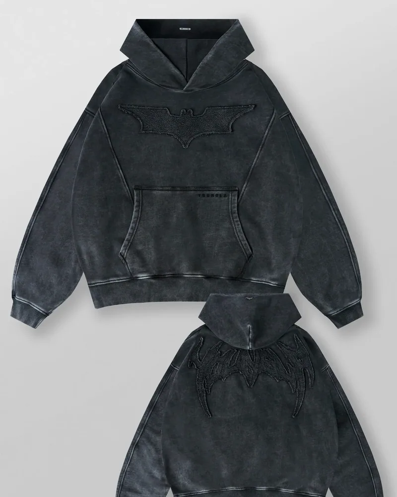 Batman Stealth Hoodies de YoungLA en Grey Wash