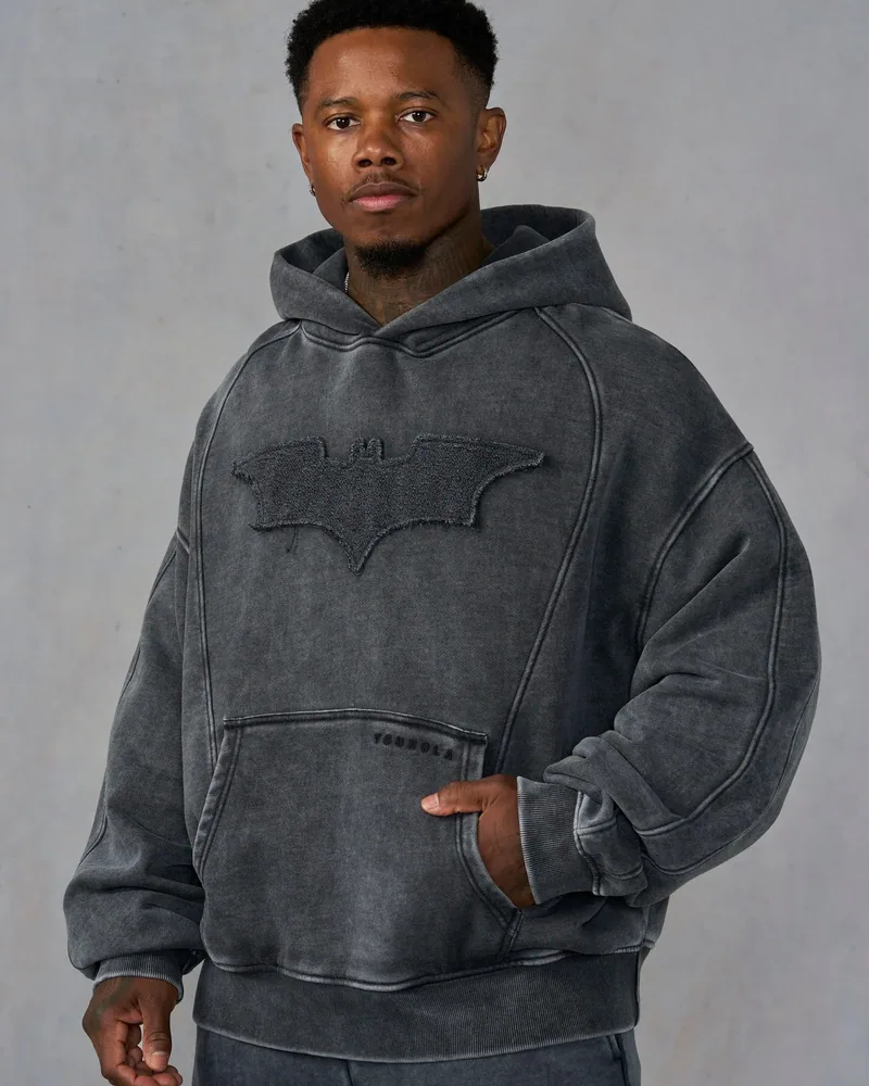 Batman Stealth Hoodies de YoungLA en Grey Wash