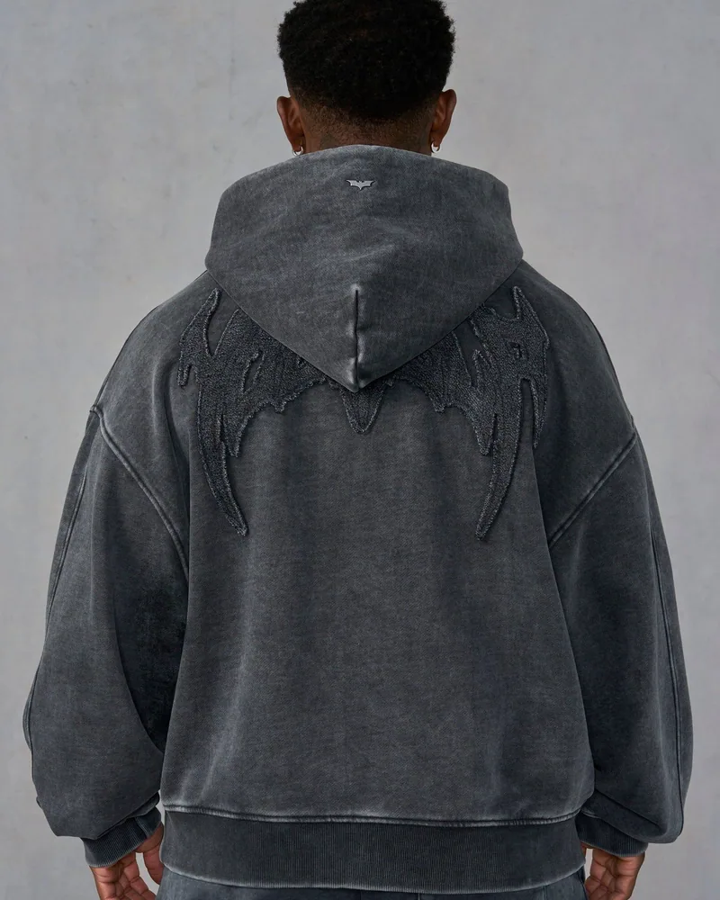 Batman Stealth Hoodies de YoungLA en Grey Wash