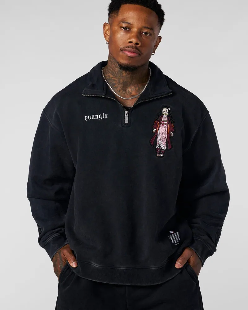 Demon Slayer: Kimetsu no Yaiba - Quarter Zip de YoungLA en Nezuko