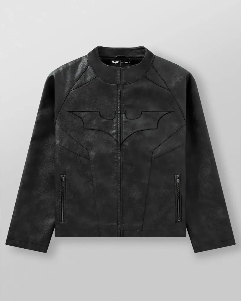 Batman Leather Jackets de YoungLA en Black Wash