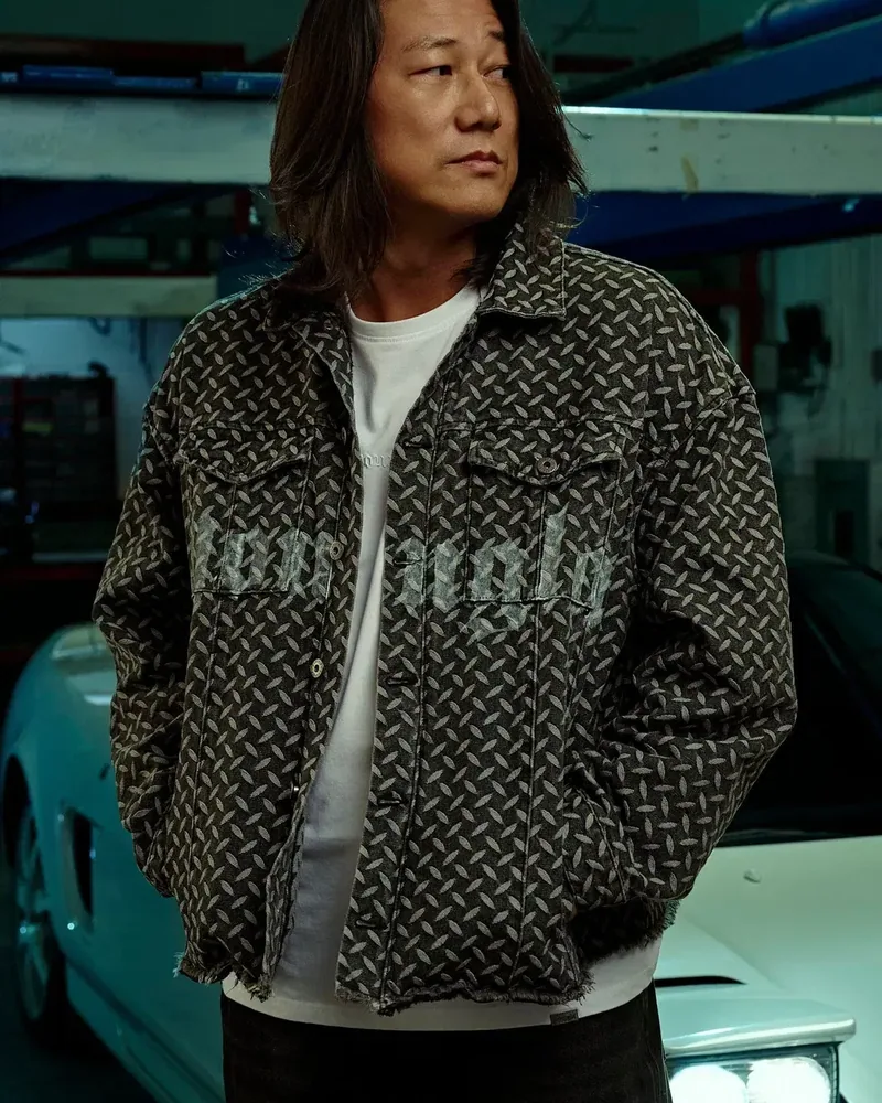 District Denim Jackets de YoungLA en Black Wash