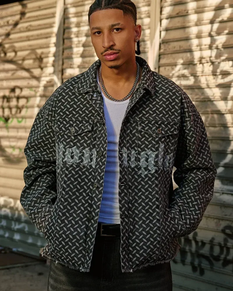 District Denim Jackets de YoungLA en Black Wash